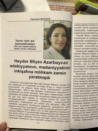 Teyran Şəmsəddinskaya: Ölkəmizin taleyində dönüş anı Teyran Şəmsəddinskaya: Ölkəmizin taleyində dönüş anı